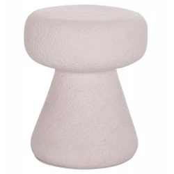 ΣΚΑΜΠΟ ΣΤΡΟΓΓΥΛΟ INTERON HM18171.02 FIBER CEMENT ΣΕ ΛΕΥΚΟ--Φ34x39Υεκ.