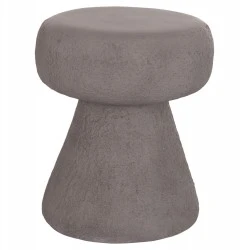 ΣΚΑΜΠΟ ΣΤΡΟΓΓΥΛΟ INTERON HM18171.03 FIBER CEMENT ΣΕ ΓΚΡΙ--Φ34x39Υεκ.