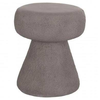 ΣΚΑΜΠΟ ΣΤΡΟΓΓΥΛΟ INTERON HM18171.03 FIBER CEMENT ΣΕ ΓΚΡΙ--Φ34x39Υεκ.