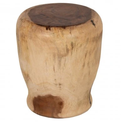 ΣΚΑΜΠΟ ΣΤΡΟΓΓΥΛΟ TOBI HM7897 ΞΥΛΟ SUAR ΣΕ ΦΥΣΙΚΟ ΧΡΩΜΑ Φ40x45Yεκ.