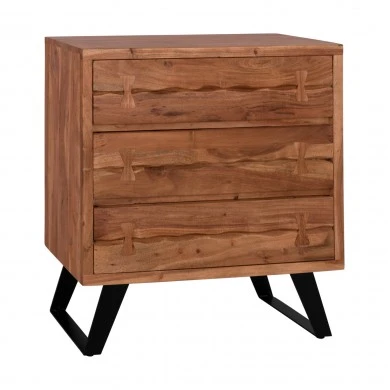 ΣΥΡΤΑΡΙΕΡΑ FANSI 3ΣΥΡΤΑΡΙΑ ΑΠΟ ΜΑΣΙΦ ΞΥΛΟ ΑΚΑΚΙΑΣ 80x35x86Υεκ. HM8474.11