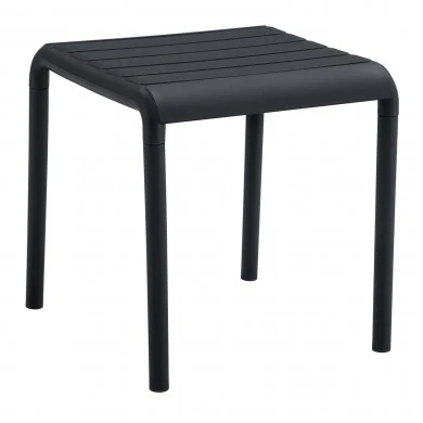 ΤΡΑΠΕΖΑΚΙ ΤΕΤΡΑΓΩΝΟ KORVER HM6335.02 ΠΟΛΥΠΡΟΠΥΛΕΝΙΟ ΣΕ ΜΑΥΡΟ 45x45x47Υεκ.