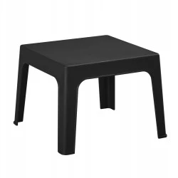 ΤΡΑΠΕΖΑΚΙ ΤΕΤΡΑΓΩΝΟ SLEEK HM6371.02 ΠΟΛΥΠΡΟΠΥΛΕΝΙΟ ΣΕ ΜΑΥΡΟ 56x56x40Υεκ.