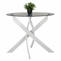 ΤΡΑΠΕΖΙ ΚΟΥΖΙΝΑΣ ΣΤΡΟΓΓΥΛΟ ΜΕΤΑΛ. JAFARU ΛΕΥΚΟ-ΓΥΑΛΙ ΑΣΦΑΛΕΙΑΣ Φ90X75Yεκ.HM8499.03 ΤΡΑΠΕΖΙ ΚΟΥΖΙΝΑΣ ΣΤΡΟΓΓΥΛΟ ΜΕΤΑΛ. JAFARU ΛΕΥΚΟ-ΓΥΑΛΙ ΑΣΦΑΛΕΙΑΣ Φ90X75Yεκ.HM8499.03