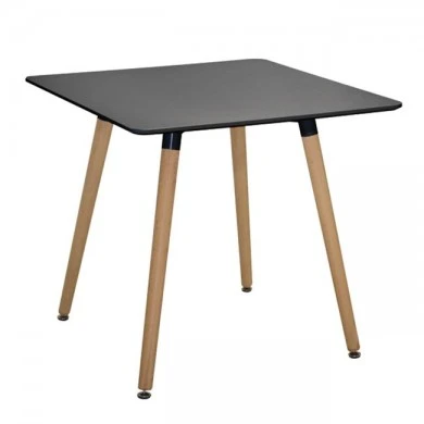 ΤΡΑΠΕΖΙ MINIMAL HM0057.02 ΜΑΥΡΟ 80Χ80Χ74εκ ΜΕ ΞΥΛΙΝΑ ΠΟΔΙΑ ΟΞΙΑ