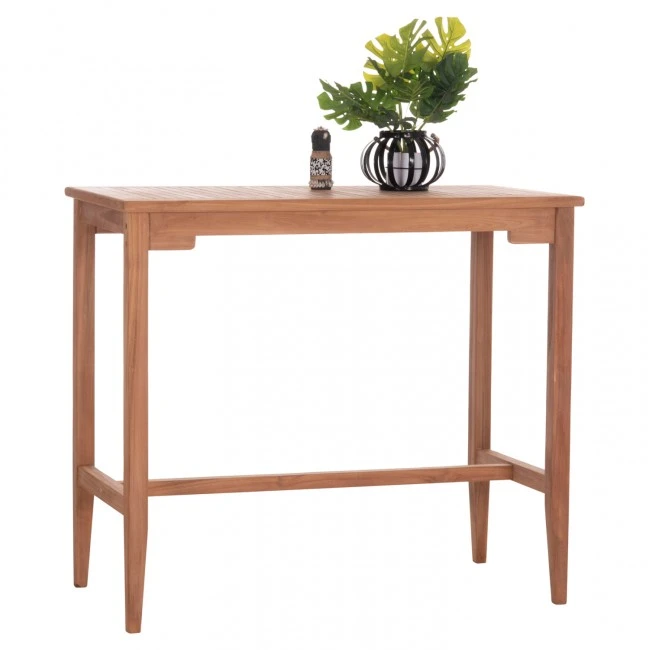 ΤΡΑΠΕΖΙ ΜΠΑΡ CRANSTON HM18111 ΞΥΛΟ ΤΕΑΚ--ΦΥΣΙΚΟ ΧΡΩΜΑ 120x60x105Υεκ.