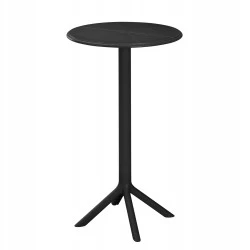 ΤΡΑΠΕΖΙ ΜΠΑΡ ΣΤΡΟΓΓΥΛΟ TERRIN HM6126.12 ΠΟΛΥΠΡΟΠΥΛΕΝΙΟ ΜΑΥΡΟ Φ61x107Υεκ. ΤΡΑΠΕΖΙ ΜΠΑΡ ΣΤΡΟΓΓΥΛΟ TERRIN HM6126.12 ΠΟΛΥΠΡΟΠΥΛΕΝΙΟ ΜΑΥΡΟ Φ61x107Υεκ.