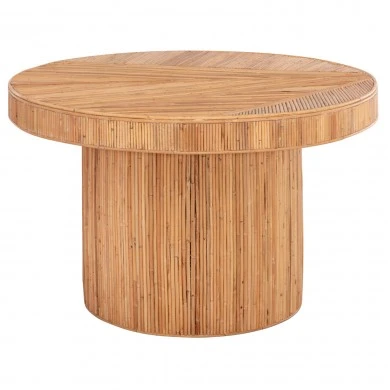 ΤΡΑΠΕΖΙ ΤΡΑΠΕΖΑΡΙΑΣ GATSBY HM9884 ΦΥΣΙΚΟ RATTAN ΣΕ ΦΥΣΙΚΟ ΧΡΩΜΑ Φ120x76Υεκ.