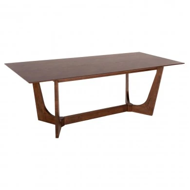 ΤΡΑΠΕΖΙ ΤΡΑΠΕΖΑΡΙΑΣ RIMER HM9742 MDF ΜΕ ΚΑΠΛΑΜΑ ΦΡΑΞΙΝΟΥ-ΚΑΡΥΔΙ ΧΡΩΜΑ 220X100x75Yεκ.