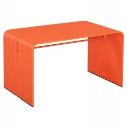 ΤΡΑΠΕΖΙ ΤΡΑΠΕΖΑΡΙΑΣ ΣΕΙΡΑ INTREPID HM6330.09 ΑΛΟΥΜΙΝΙΟ ΠΟΡΤΟΚΑΛΙ 121x70x70Υεκ.