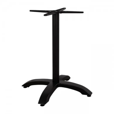 ΒΑΣΗ ΑΛΟΥΜΙΝΙΟΥ HM460.01 ΜΑΥΡΟ ΜΑΤ 66Χ66Χ72Υεκ. ΜΕ ΣΤΑΥΡΟ 48Χ48εκ.