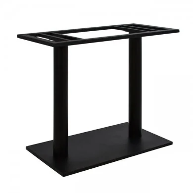 ΒΑΣΗ ΜΕΤΑΛΛΙΚΗ ΔΙΠΛΗ ΜΑΥΡΗ 80Χ40Χ72Υεκ. ΜΕ ΡΕΓΟΥΛΑΤΟΡΟΥΣ HM435