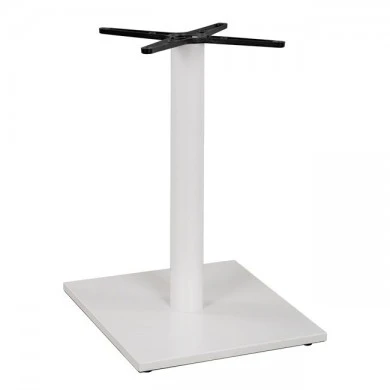 ΒΑΣΗ ΜΕΤΑΛΛΙΚΗ ΛΕΥΚΗ ΜΑΤ 46Χ46Χ72εκ. ΜΕ ΣΤΑΥΡΟ 46Χ46 ΚΑΙ ΡΕΓΟΥΛΑΤΟΡΟΥΣ HM438.02