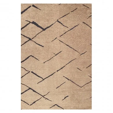 ΧΑΛΙ ΣΑΛΟΝΙΟΥ CALLISTO ΜΕ ΚΡΟΣΙΑ HM7674.01 ΑΝΟΙΧΤΟ ΚΑΦΕ ΜΑΥΡΟ 160Χ230 εκ.