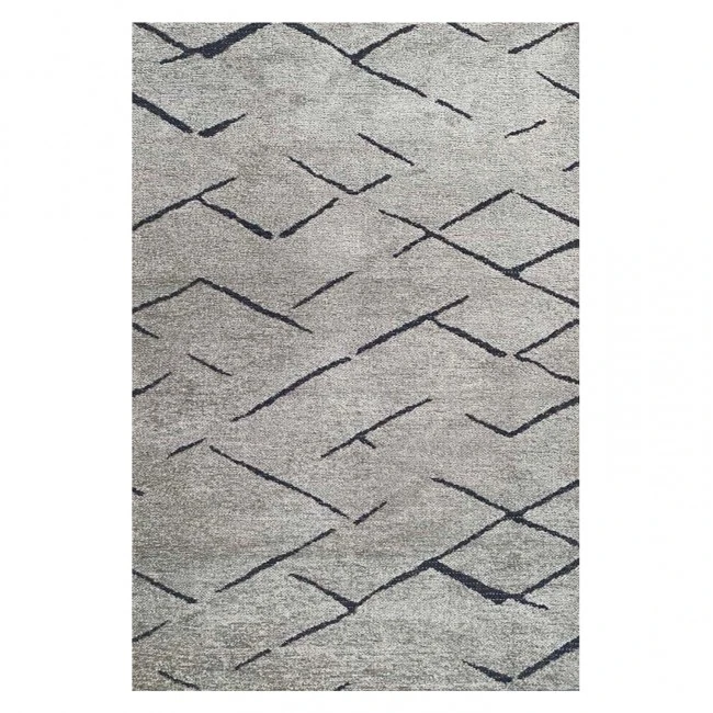 ΧΑΛΙ ΣΑΛΟΝΙΟΥ CALLISTO ΜΕ ΚΡΟΣΙΑ HM7674.02 ΑΝΟΙΧΤΟ ΓΚΡΙ ΜΑΥΡΟ 160Χ230 εκ.