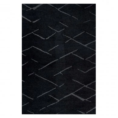 ΧΑΛΙ ΣΑΛΟΝΙΟΥ CALLISTO ΜΕ ΚΡΟΣΙΑ HM7674.03 ΜΑΥΡΟ ΓΚΡΙ 160Χ230 εκ.