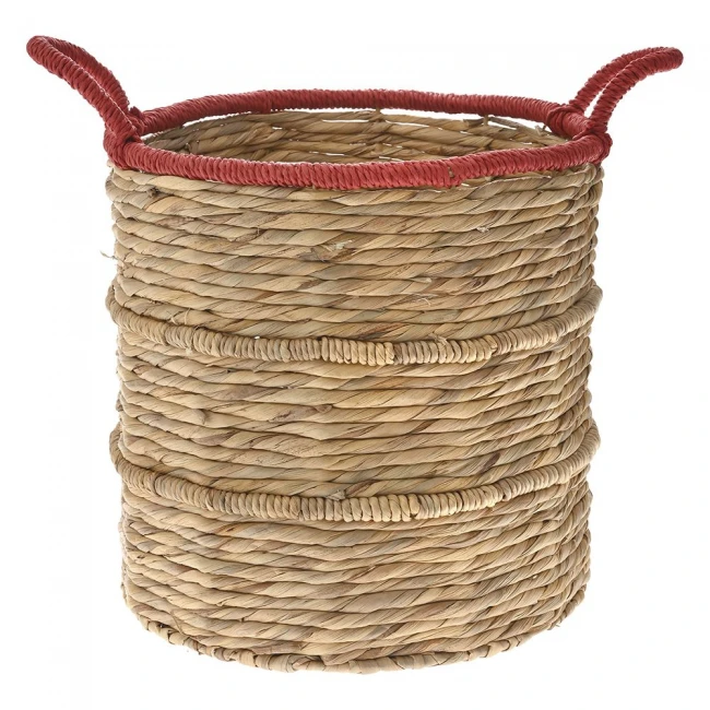 ΨΑΘΙΝΟ ΚΑΛΑΘΙ NATURAL ΜΕ ΚΟΚΚΙΝΑ ΧΕΡΟΥΛΙΑ Φ32x34EK