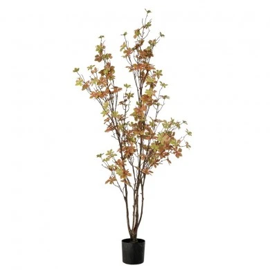 ARTIFICIAL ENKIANTHUS TREE 120CM WITH 150 LEAVES IN PLASTIC POT D12.5X11.5CM