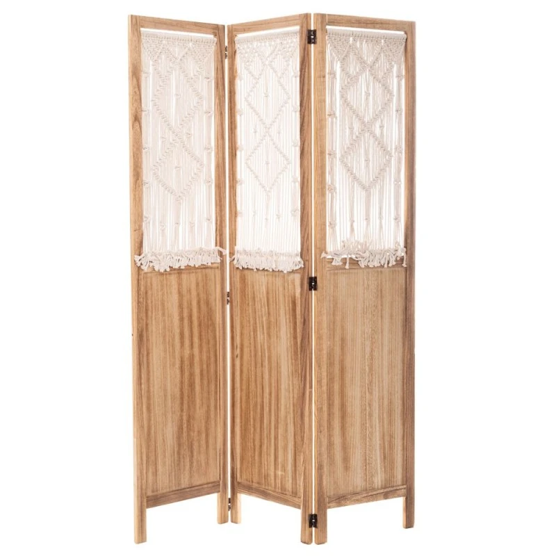 3 PANEL WOOD ROOM DIVIDER 120X170CM
