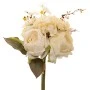 ARTIFICIAL CREAM ROSE AND FORGET ME NOT BOUQUET