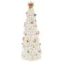 XMAS SNOWY RESIN WINDING TREE WITH MUSIC AND MOVEMENT 11X11X30CM