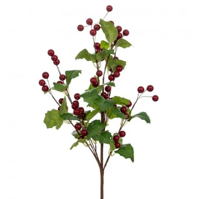 ARTIFICIAL BRANCH WITH MISTLETOE 55CM