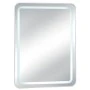 WHITE RECTANGLE MIRROR WITH TOUCH SCREEN LED LIGHT D60X80CM