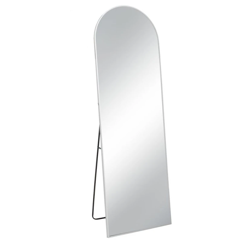 WHITE METAL FLOOR MIRROR D60X180CM