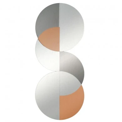 2COLOUR CIRCLE FLOOR MIRROR D50X120CM
