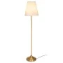 GOLD METAL FLOOR LAMP WITH WHITE HAT AND CHAIN SWITCH 154CM