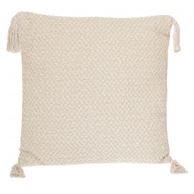 CRΘME FABRIC PILLOW WITH TASSELS 43X43CM