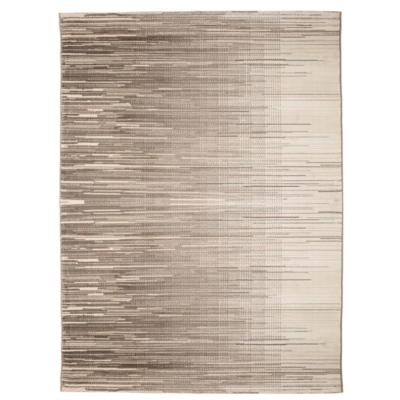 GREY STRIPED CARPET 160X230CM