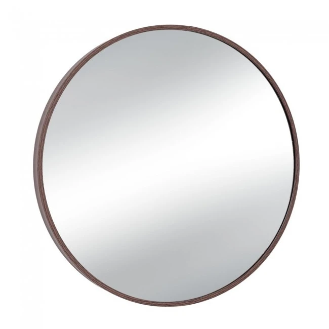 BROWN CIRCLE METAL MIRROR D50CM