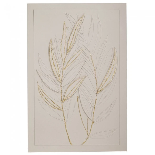 CRΘME ANAGLYPH PANEL LEAVES 80X120CM