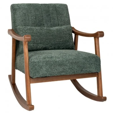 LOUNGE ΚΟΥΝΙΣΤΗ ΠΟΛΥΘΡΟΝΑ ΑΠΟ ΞΥΛΟ ΚΑΟΥΤΣΟΥΚ ΜΕ ΠΕΤΡΟΛ ΜΠΟΥΚΛΕ ΥΦΑΣΜΑ 83Χ60Χ80ΕΚ