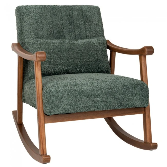 LOUNGE ΚΟΥΝΙΣΤΗ ΠΟΛΥΘΡΟΝΑ ΑΠΟ ΞΥΛΟ ΚΑΟΥΤΣΟΥΚ ΜΕ ΠΕΤΡΟΛ ΜΠΟΥΚΛΕ ΥΦΑΣΜΑ 83Χ60Χ80ΕΚ