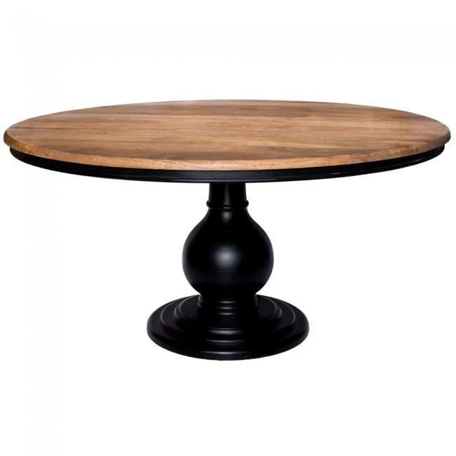 ROUND DINING TABLE MADE OF MANGO WOOD D152X76CM