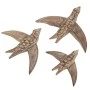 SET 3 DECO BIRDS MADE OF MANGO WOOD 35X28X11 31X23X11 23X17X8CM