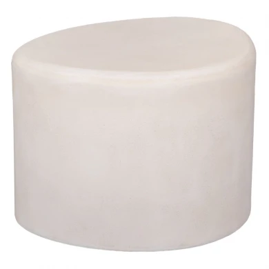 WHITE  MDF SIDE TABLE WITH IRREGULAR SHAPE 50X40X35CM
