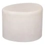 WHITE  MDF SIDE TABLE WITH IRREGULAR SHAPE 50X40X35CM