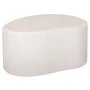 WHITE  MDF SIDE TABLE WITH IRREGULAR SHAPE 80X53X40CM