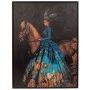 HANDMADE PAINTING WITH WOMAN AND HORSE IN PS FRAME 90Χ120CM