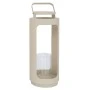 METAL LANTERN IN CREAM COLOR 18X18X44,5CM