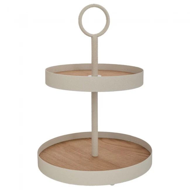 ΔΙΟΡΟΦΗ ΚΡΕΜ ΜΕΤΑΛΛΙΚΗ ΠΙΑΤΕΛΑ ΜΕ ΞΥΛΙΝΗ ΕΠΙΦΑΝΕΙΑ 30Χ30Χ43ΕΚ