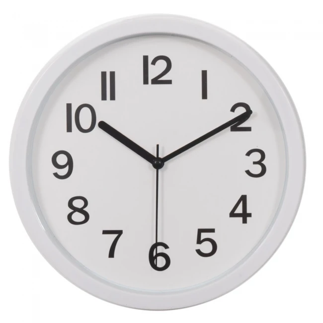 ΛΕΥΚΟ ΣΤΡΟΓΓΥΛΟ ΠΛΑΣΤΙΚΟ ΡΟΛΟΙ ΤΟΙΧΟΥ Φ22ΕΚ