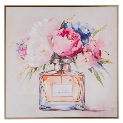 PERFUME ΠΙΝΑΚΑΣ ΤΥΠΩΜΕΝΟΣ ΣΕ ΚΑΜΒΑ ΜΕ ΚΟΡΝΙΖΑ 80Χ80ΕΚ