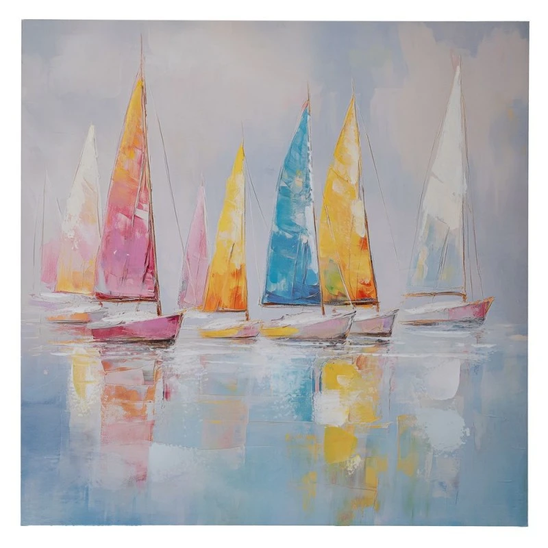 SAIL BOATS ΠΙΝΑΚΑΣ ΤΥΠΩΜΕΝΟΣ ΣΕ ΚΑΜΒΑ 80Χ80ΕΚ