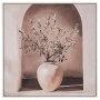 PLANT PAINTING ON PRINTED CANVA WITH WHITE WASHING FRAME 80X80CM