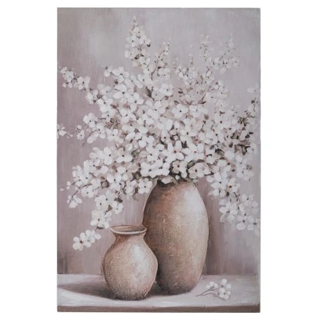 PLANT OIL PAINTING ON PRINTED CANVAS 80Χ120CM
