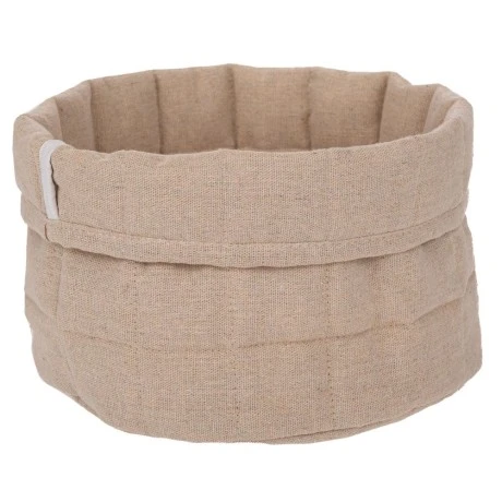 CREAM SOFT BAG BASKET D24X15CM